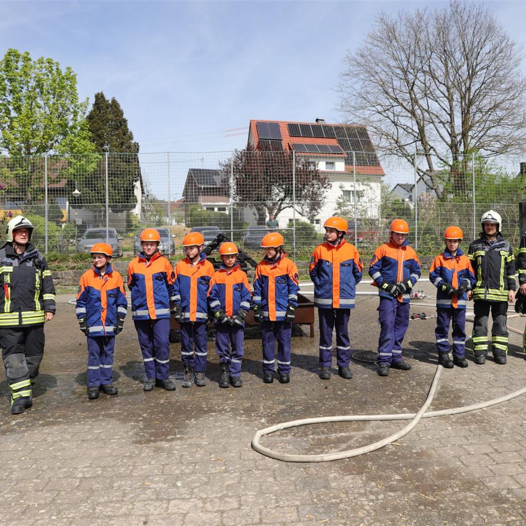 2024: Schauübung der Jugendfeuerwehr der freiwilligen Feuerwehr Mittelstadt (Quelle: Freiwillige Feuerwehr - Abteilung Mittelstadt)