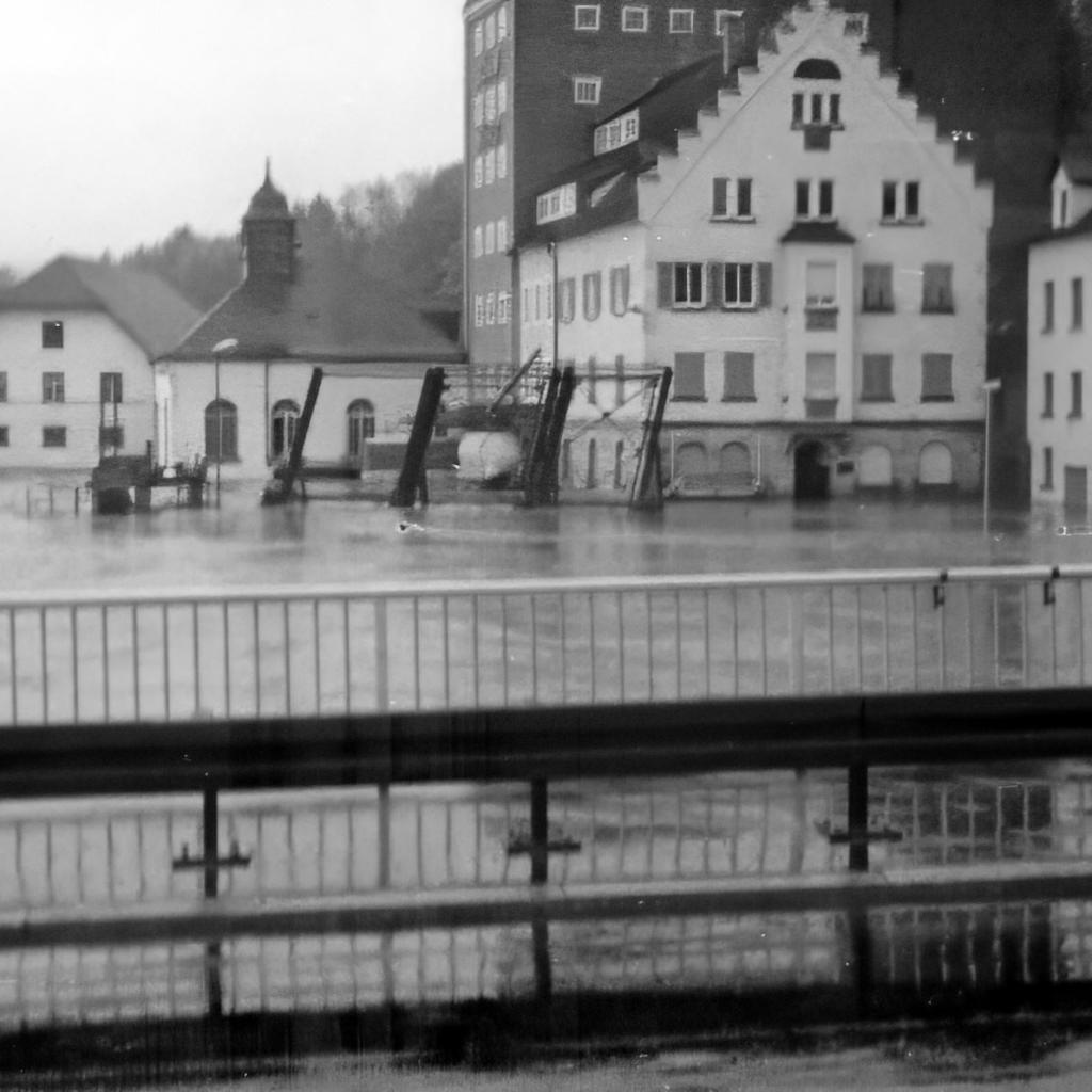 1978: Hochwasse an der Mühle (Quelle: Rudi Bayer)