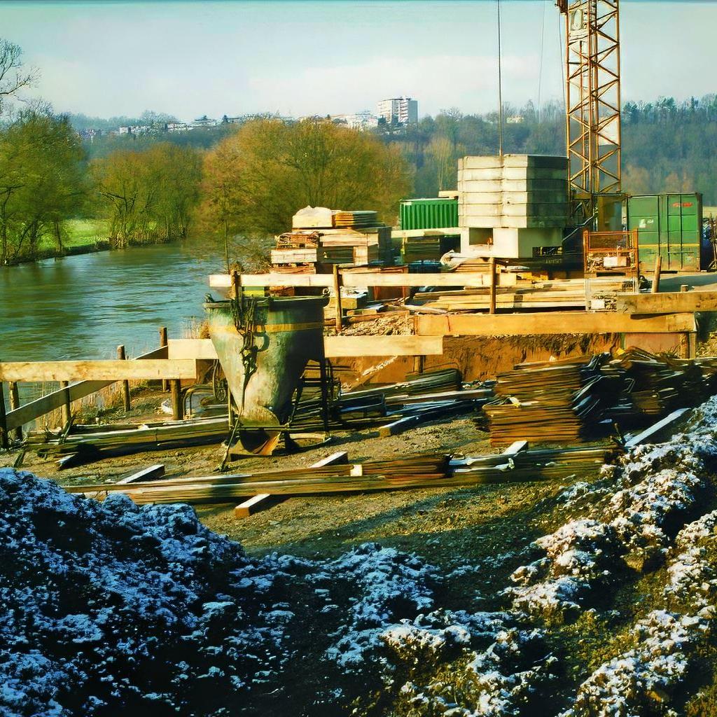 2002: Bau der Fahrradbrücke (Quelle: Zvonko Zebic)