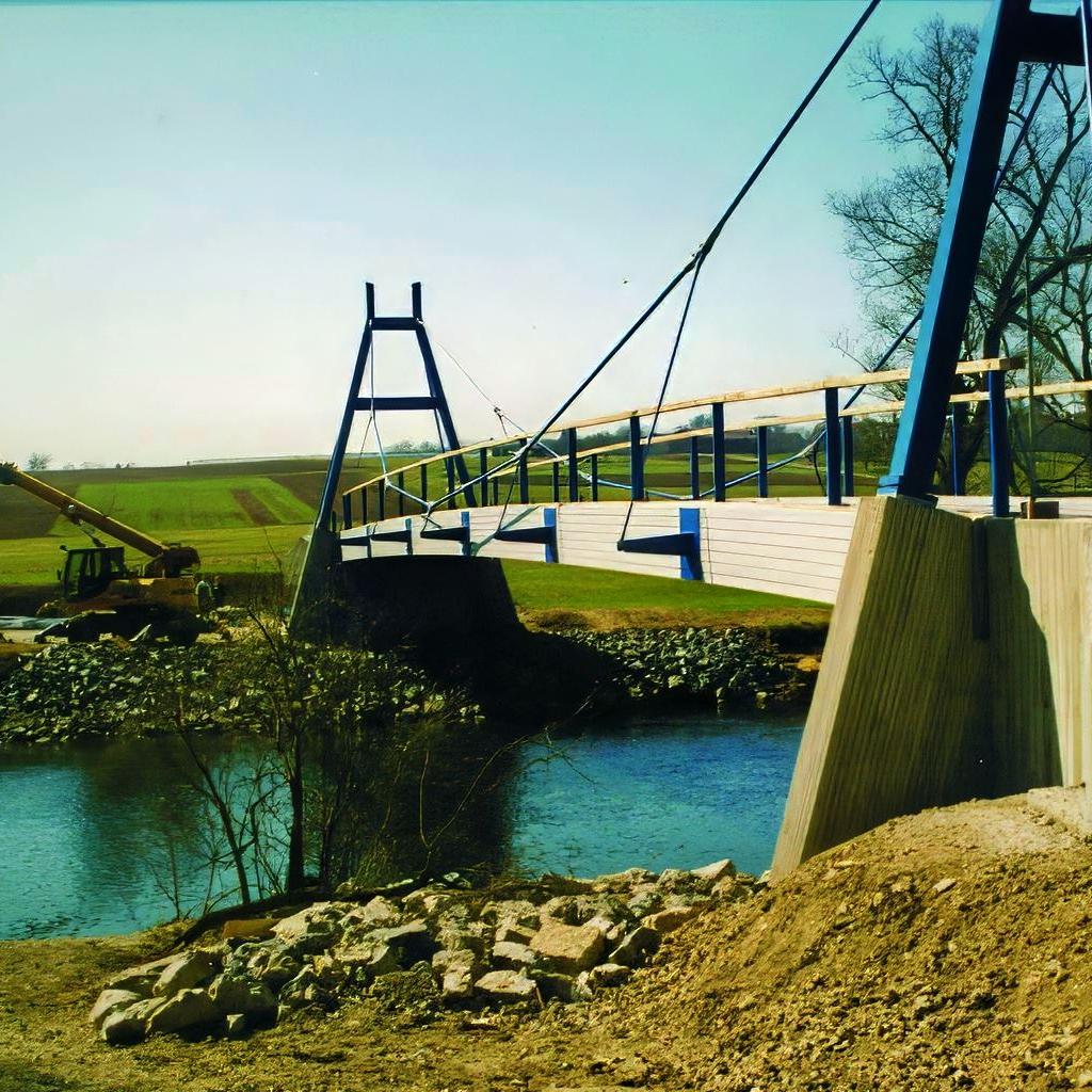 2002: Bau der Fahrradbrücke (Quelle: Zvonko Zebic)