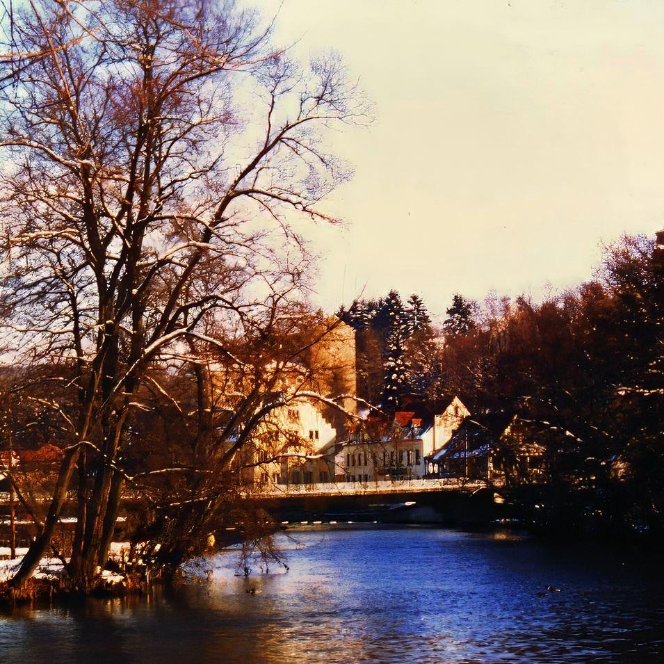 1996: Blick auf die Neckarbrücke (Quelle: Sofie Veit)