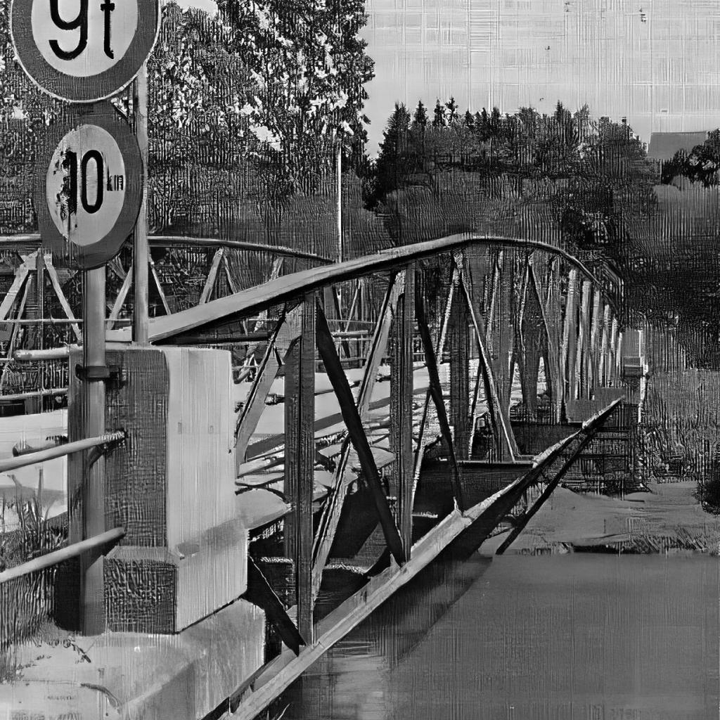 1965: Neckarbrücke - erbaut 1878 (Quelle: Heimatbuch)
