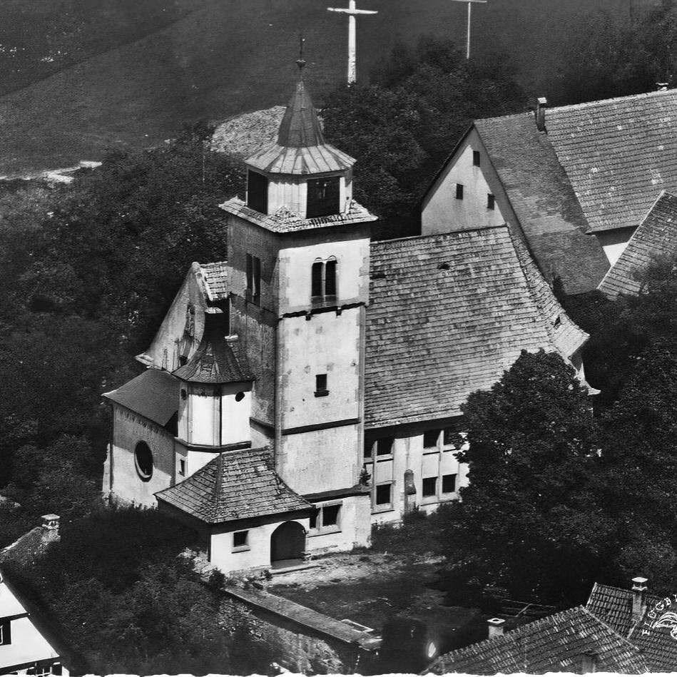 1950: Martinskirche in den 50iger Jahren (Quelle: Sofie Veit)