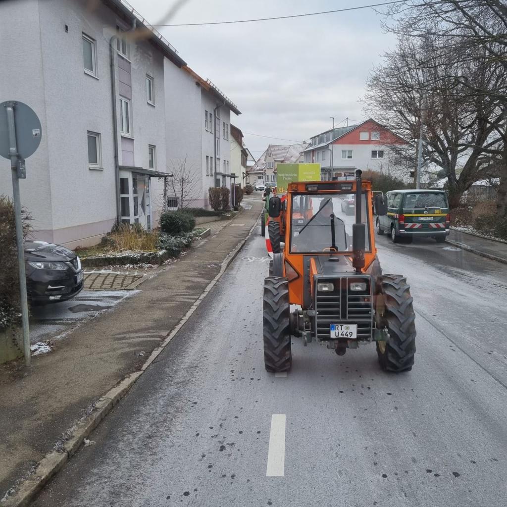 2024: Protest der Landwirte aus Mittelstadt mit Sternfahrt nach Reutlingen (Quelle: Timo Wezel)