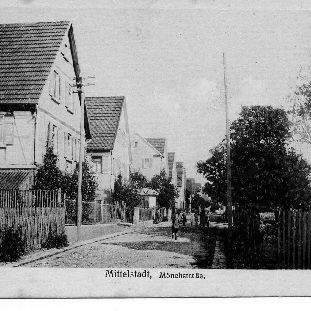 1925: Mönchstraße (Quelle: Emilie Mayer)
