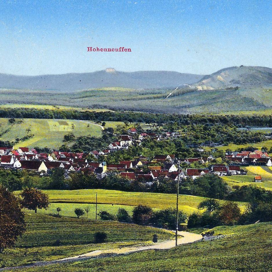 1915: 1915 Postkarte von Mittelstadt (Quelle: Manfred Knecht)